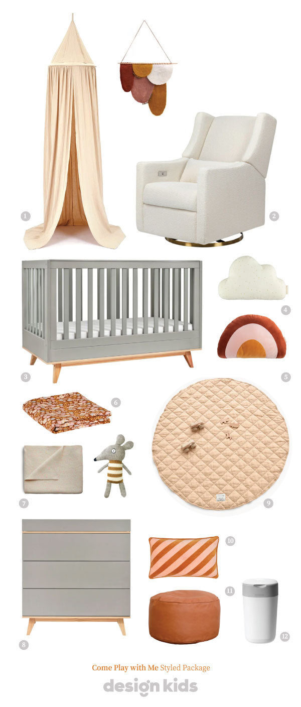 'Come Play with Me' Nursery Styleboard - Styled Decor Package