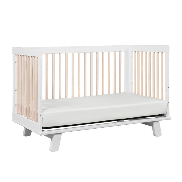 Hudson Cot in White & Washed Natural