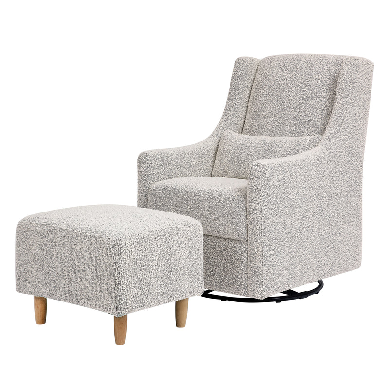 Lolly White + Toco Swivel Glider and Ottoman Nursery Package