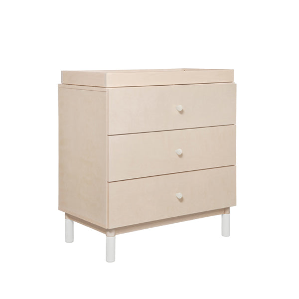 Gelato 3 Drawer Changer / Dresser in Natural & White