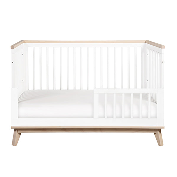 Scoot Cot in White & Washed Natural