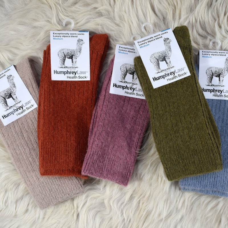 Humphrey Law Alpaca Socks - Olive Green
