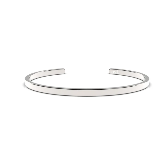 This body grew, birthed and nourished silver cuff bracelet