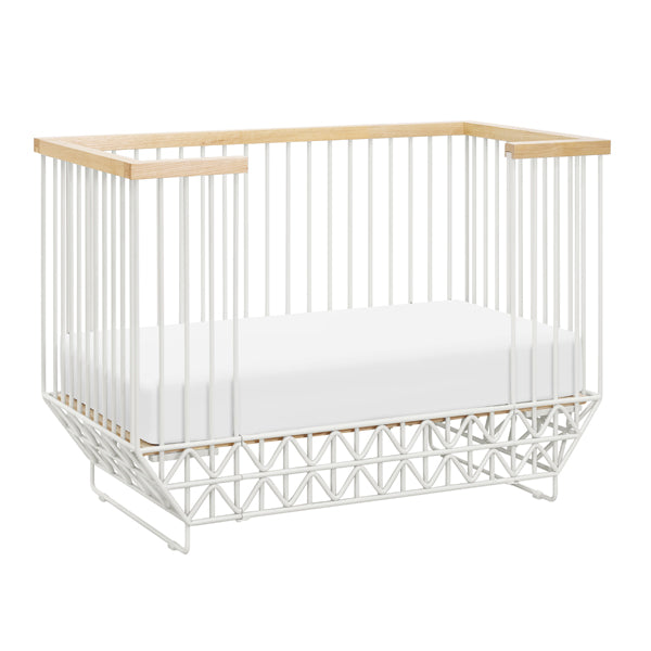 Mod Cot in White & Natural - FACTORY 2ND