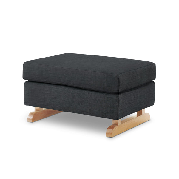 Perch Foot Stool in Coal with Light Legs