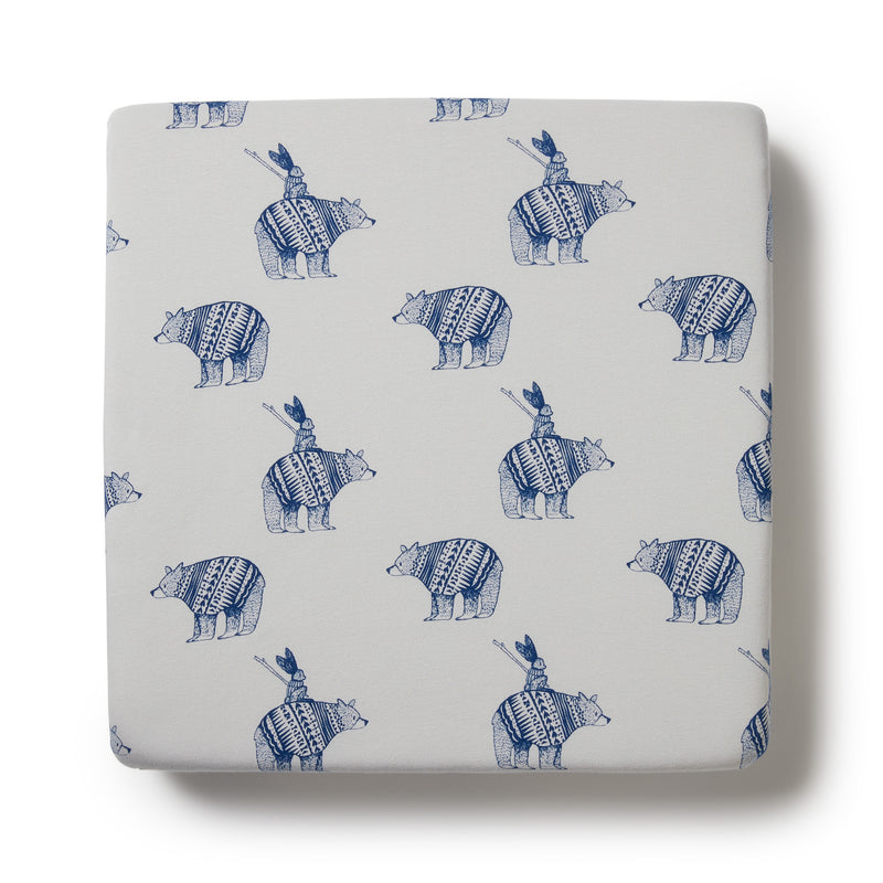 Organic Fitted Cot Sheet - Little Adventures