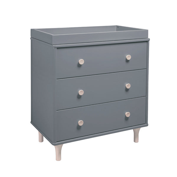 Lolly Changer / 3 Drawer Dresser in Grey & Natural